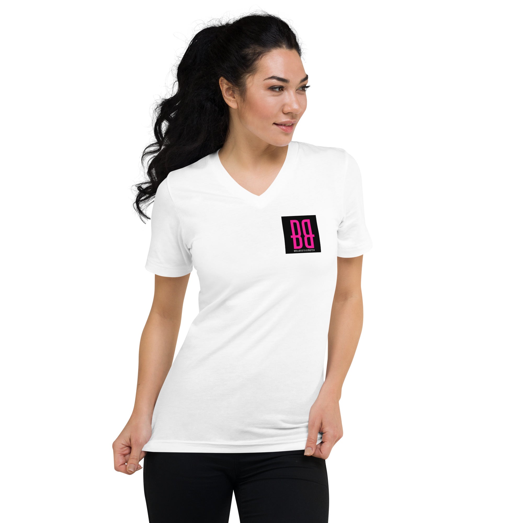 Unisex Short Sleeve V-Neck T-Shirt