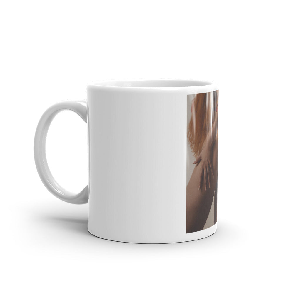 White glossy Belle´s Butt mug
