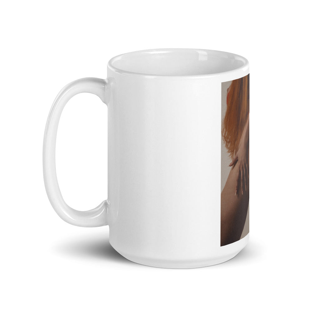 White glossy Belle´s Butt mug